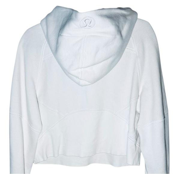 Lululemon x USC Trojans Scuba Oversized White 1/2 Zip Hoodie Size XS/S - Picture 7 of 10